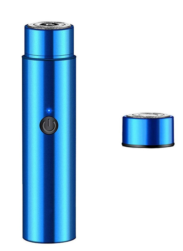 

DubaiGallery Mini Portable Electric Shaver for Men and Women, Blue