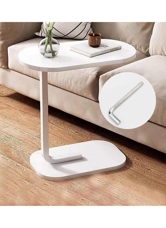 

DubaiGallery Meja Kopi Simple Corners Side Table, White