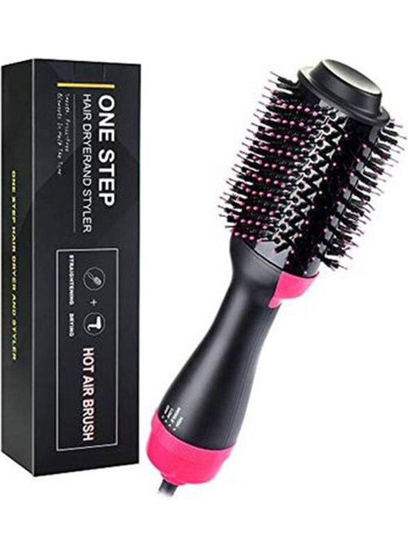 

EzzySo One Step Hair Dryer and Styler, Black/Pink