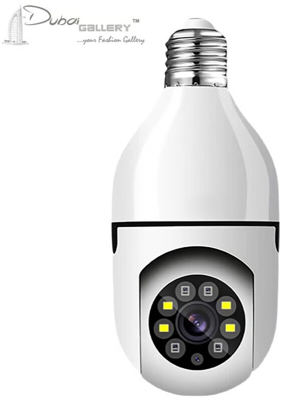 

DubaiGallery 360 Degree Wireless WIFI Light Bulb Security Camera, White
