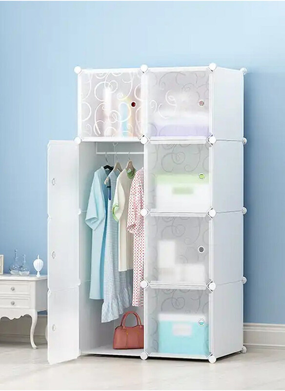 

DubaiGallery 8 Cubes Diy Shoes Wardrobe Storage Shoe Rack, White