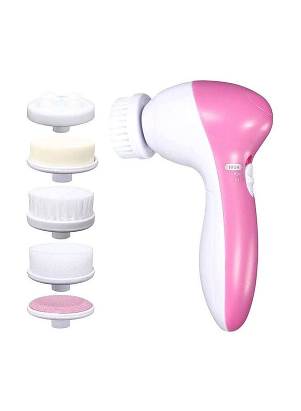 

Generic 5 In 1 Face Massager, White/Pink, 1 Piece