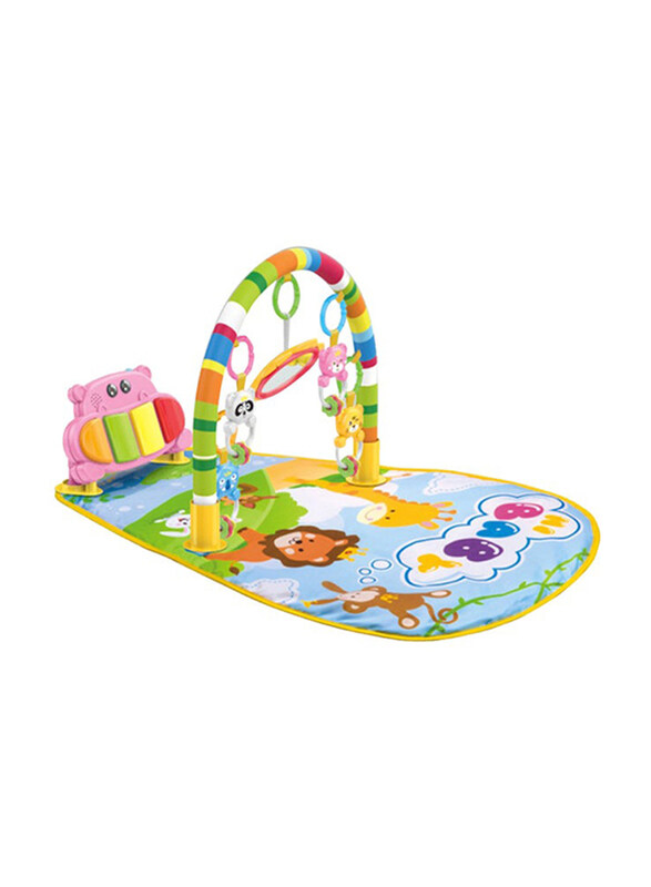 

Generic Baby Play Mat Toddler Gym Blanket Piano Pedal Fitness Frame Toy With Music, Multicolour