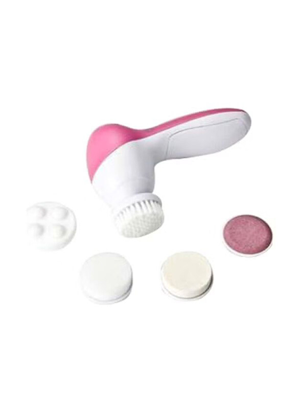 

Generic 5-Piece Electric Face Massager Kit, White/Pink