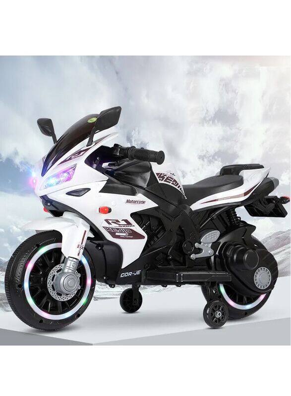 

Generic High Quality Electric Motorcycle for Kids, Ages 3+, White