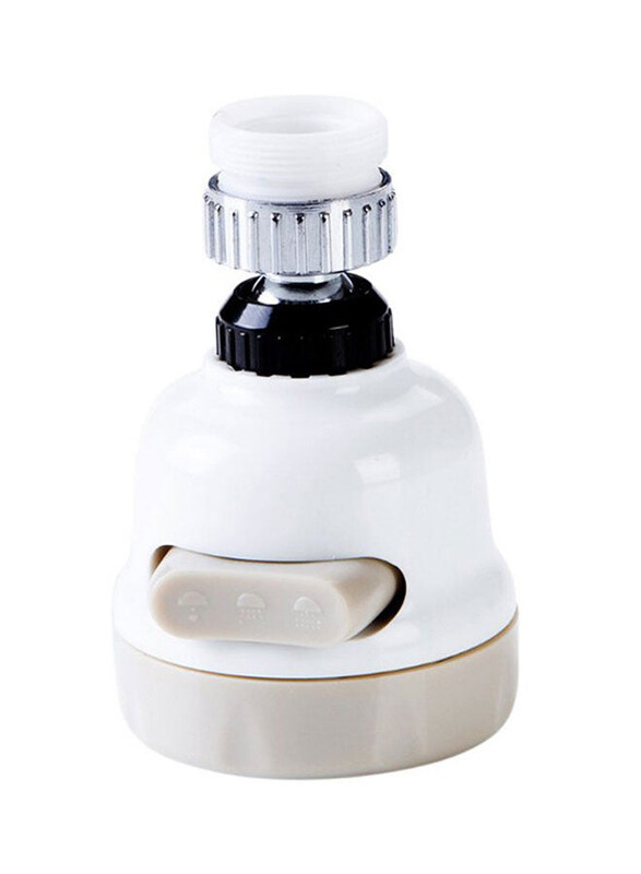 

Generic Adjustable Water Tap Filter Faucet, White/Beige