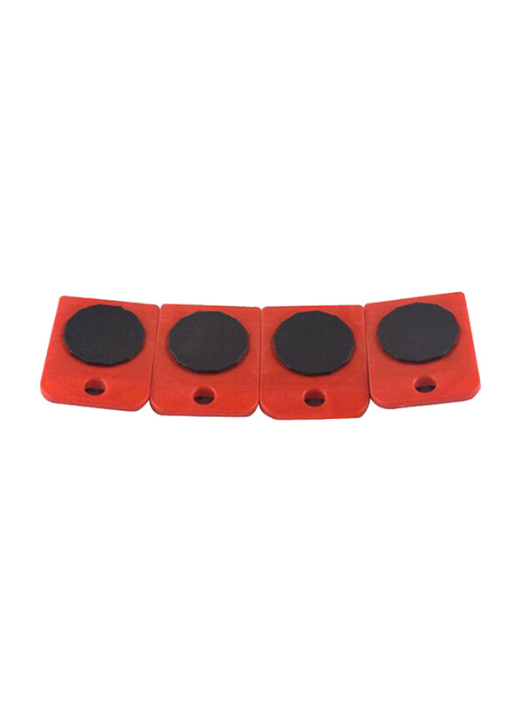 

Generic Furniture Transport Rollers, 4 Pieces, Red/Black