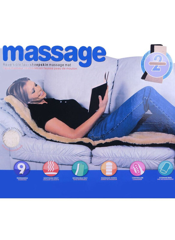 

Generic Full Body Massage Mat with 9-Motor Heat, Beige