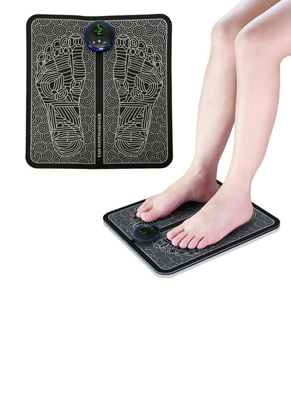 

DubaiGallery EMS Electric Leg Foot Muscle Stimulator Pressure Pain Relief Relaxing Foot Massager Mat, Black