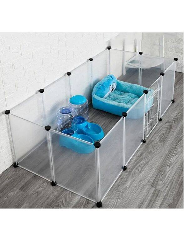 

Generic Portative Durable Plastic Solid Pet Cage, Transparent