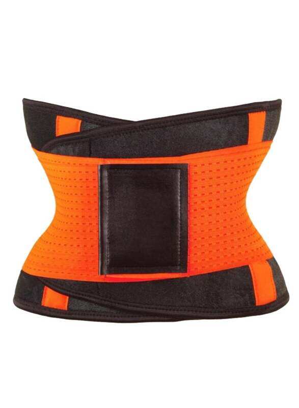 

Generic Thermal Abdominal Waist Support Belt, Orange/Black