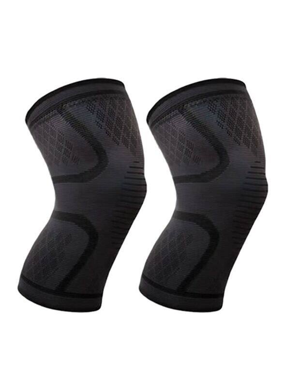 

Generic Adjustable Knee Sleeves, 25cm, Grey/Black