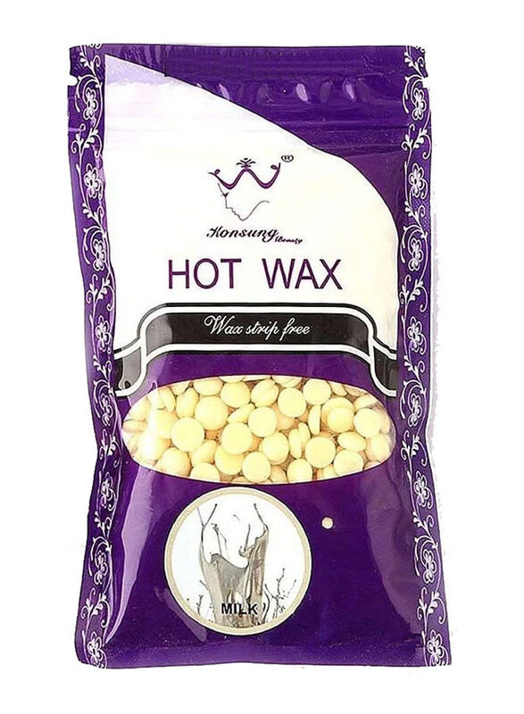 

Konsung Beauty No Strip Milk Depilatory Pearl Hair Removal Hot Milk Wax Beans, 100g