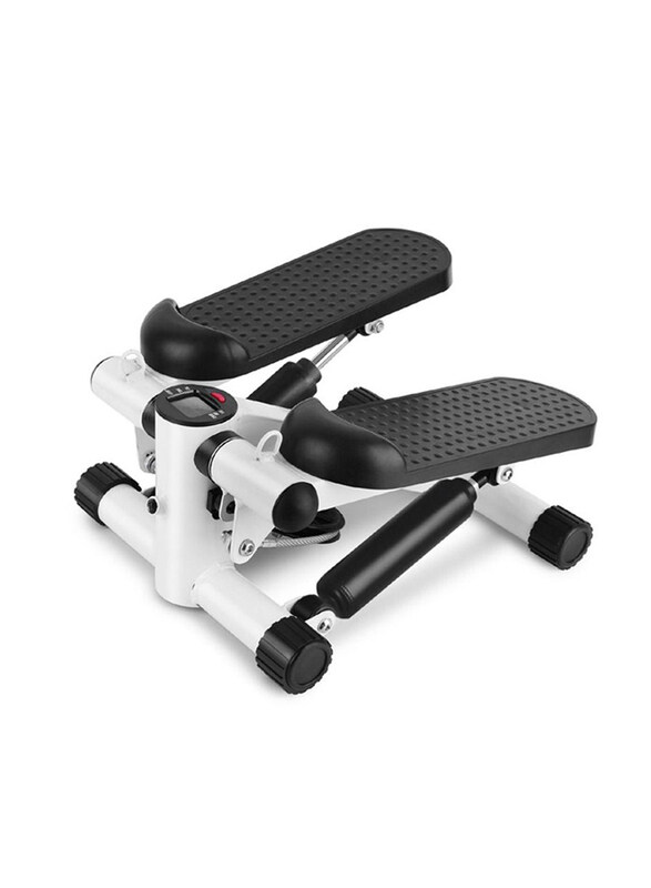 

DubaiGallery Folding Bike Pedal Mini Stepper Machine, Black/White