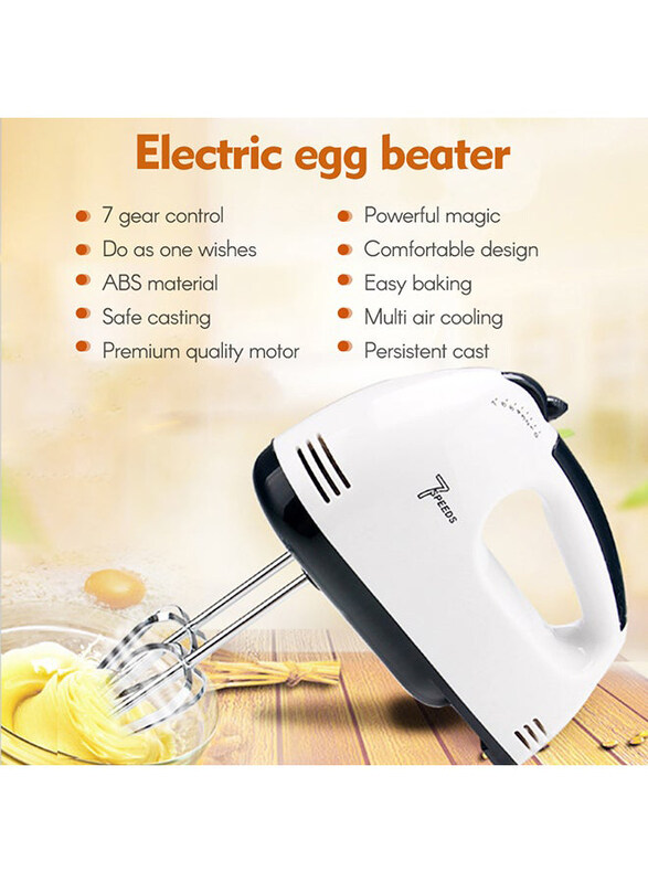 

Generic 7-Gear Electric Egg Beater, HE-133, White