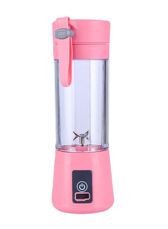 

Uronn Mini Portable Electric Juicer, UUE0015T-Pink, Pink/Clear