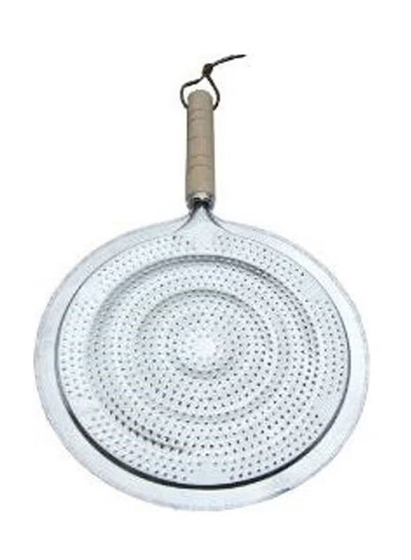 

Simmermat Ring Heat Diffuser with Wooden Handle, Silver