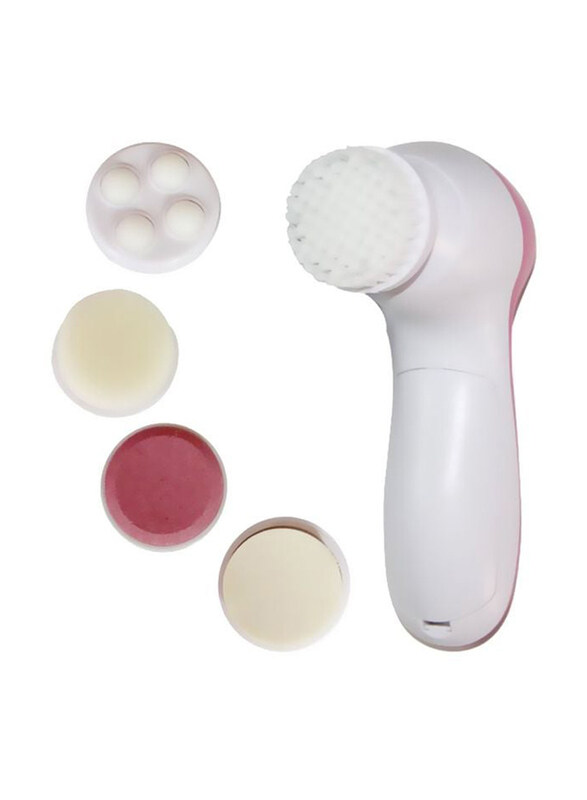 

Generic 5-In-1 Facial Massager, White/Pink, 1 Piece