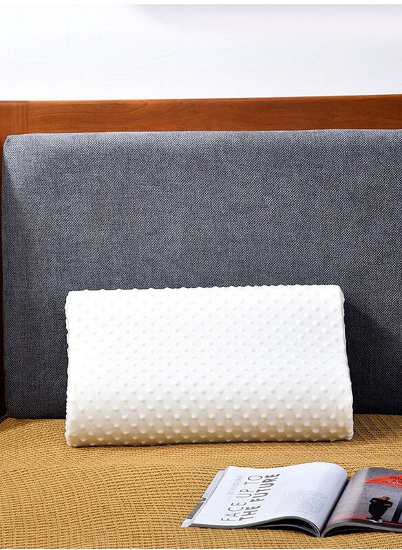 

Generic Large Ergonomic Contour Memory Foam Pillow, White
