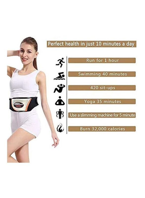 Vibro Shape Medical Belt to Break Down Grease & Fat Removal, Black