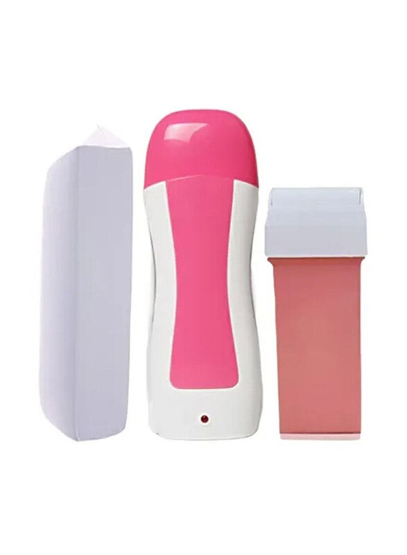 

DubaiGallery Wax Way Machine for Hair Removal Set, Pink/White, 3 Pieces