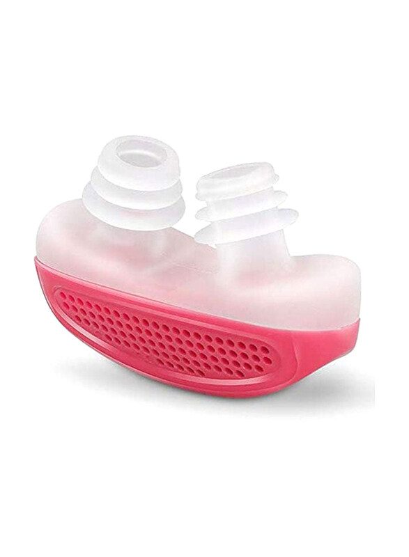 

Generic 2-in-1 Anti Snoring & Air Purifier Nose Breath Apparatus Device with Soft Silicon, 0119ZSPZT1Y, White/Pink