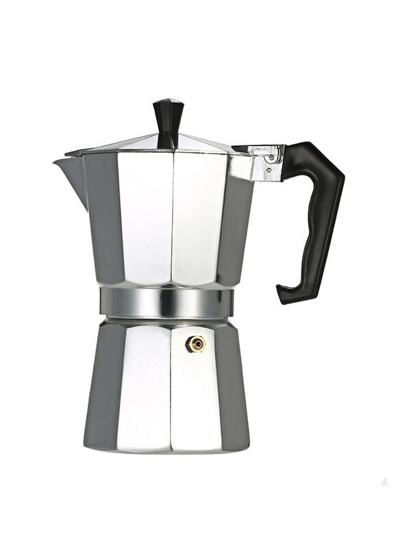 

Generic 12-Cup Aluminum Espresso Percolator Coffee Stovetop Maker, Silver