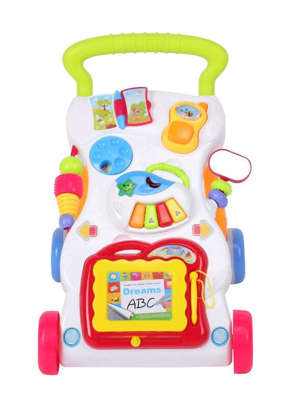 

Hunger 2-in-1 First Steps Baby Walkers with Sounds Music and Lights, Multicolour