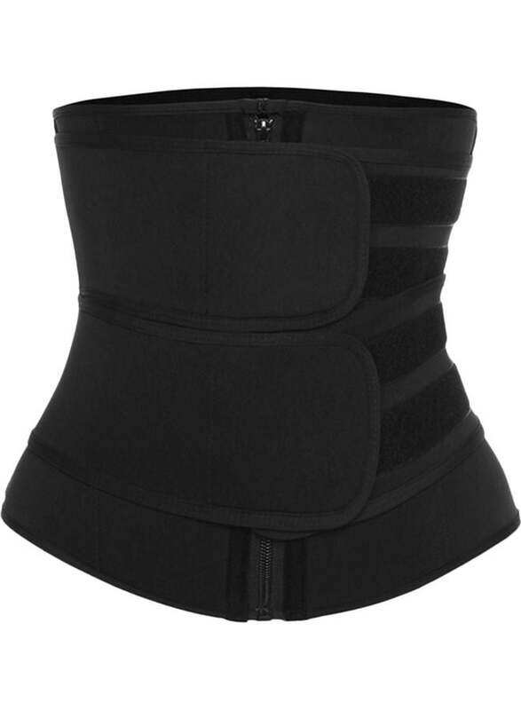 

Generic Waist Trainer with Zipper Closure, XXXL, Y-18952B1-3XL, Black