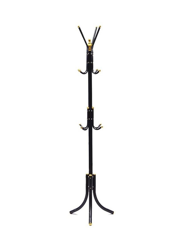 

Falpro Free-Standing Metal Coat Rack, 72 x 20 x 8.5cm, Black/Gold
