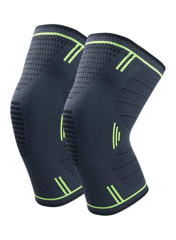 

Generic Anti-Slip Protective Knee Pads, 28 x 16cm, Black/Grass Green