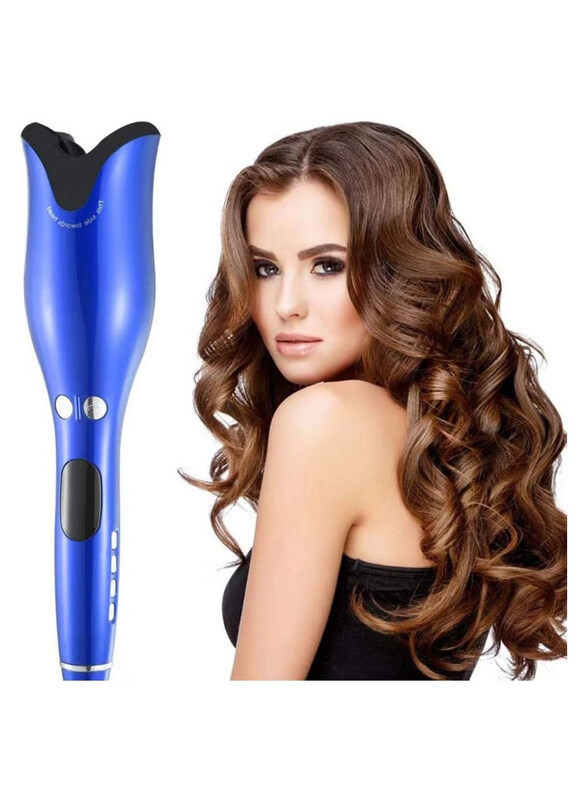 

Generic Automatic LCD Digital Display Hair Curler Roller, Blue