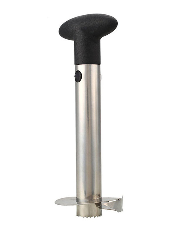 

Generic Stainless Steel Pineapple Slicer, Silver/Black