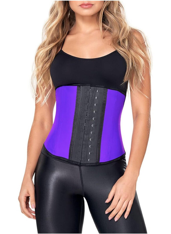 

DubaiGallery Women Waist Trainer Shapewear Tummy Control Waist Cincher Slim Body Shaper, Purple