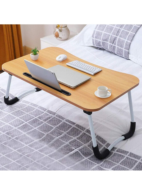 

DubaiGallery Multipurpose Laptop And Tablet Table, Beige/White
