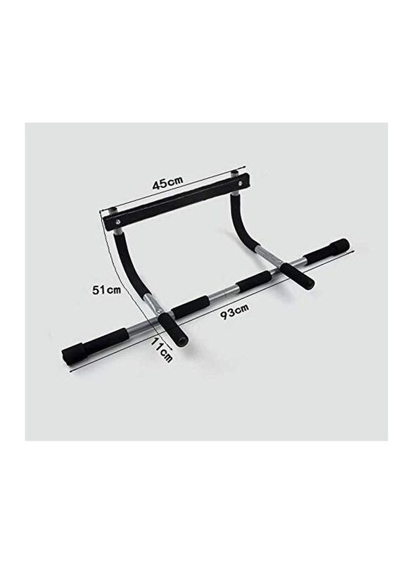 Multifunctional Pull Up Bar, One Size, Black/Silver