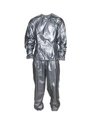 Sauna Slimming Suit, Medium, Silver