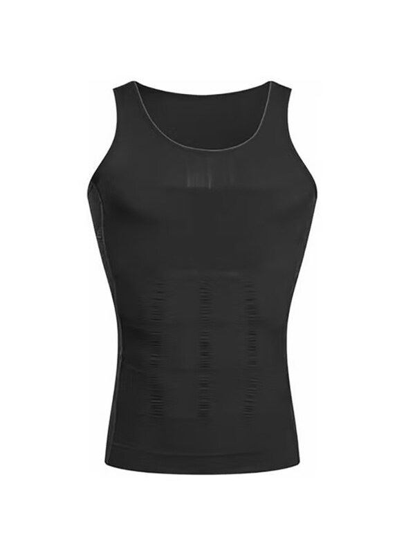 

Generic Slimming Body Shaper Undershirt, Black, Large