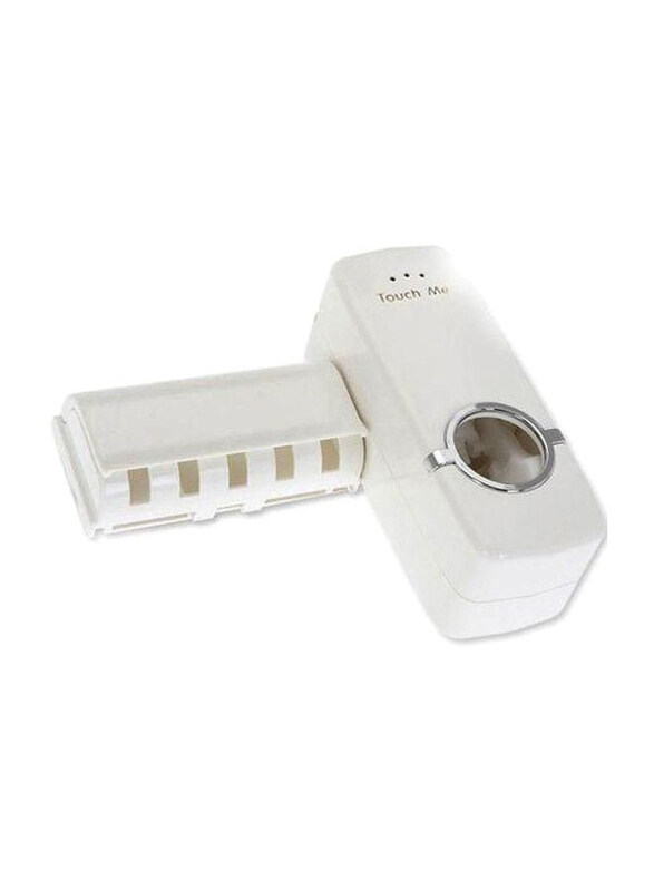 

Generic Toothpaste Dispenser With Toothbrush Holder Set, White