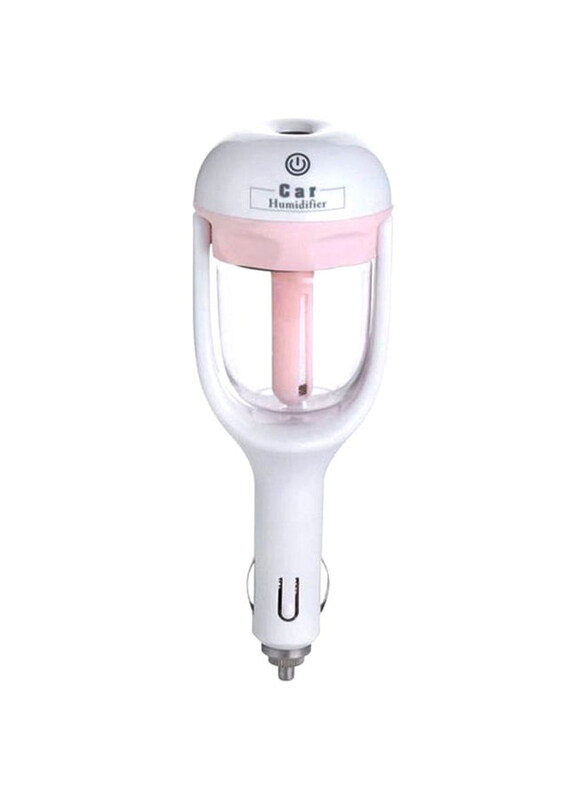 

Generic Car Aroma Humidifier, White/Pink