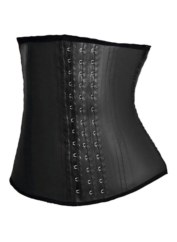 

Ann Chery 3-Hook Corset, Black, 32