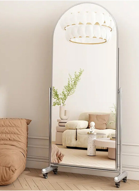 

DubaiGallery Arched Body Mirror with Stand, White