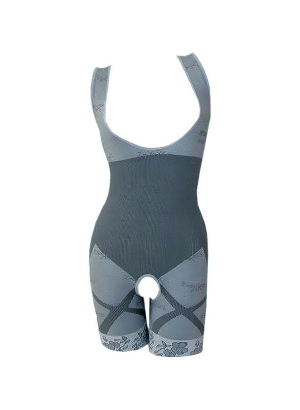 

Generic Sleeveless Slimming Body Shaper, XL, Grey