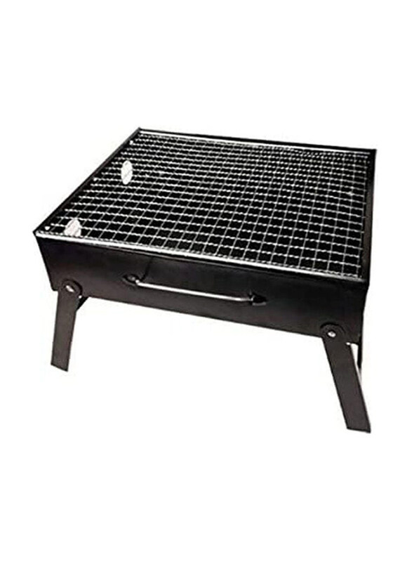 

Generic Simple Picnic Barbecue Rack Portable Outdoor BBQ Grill, Black