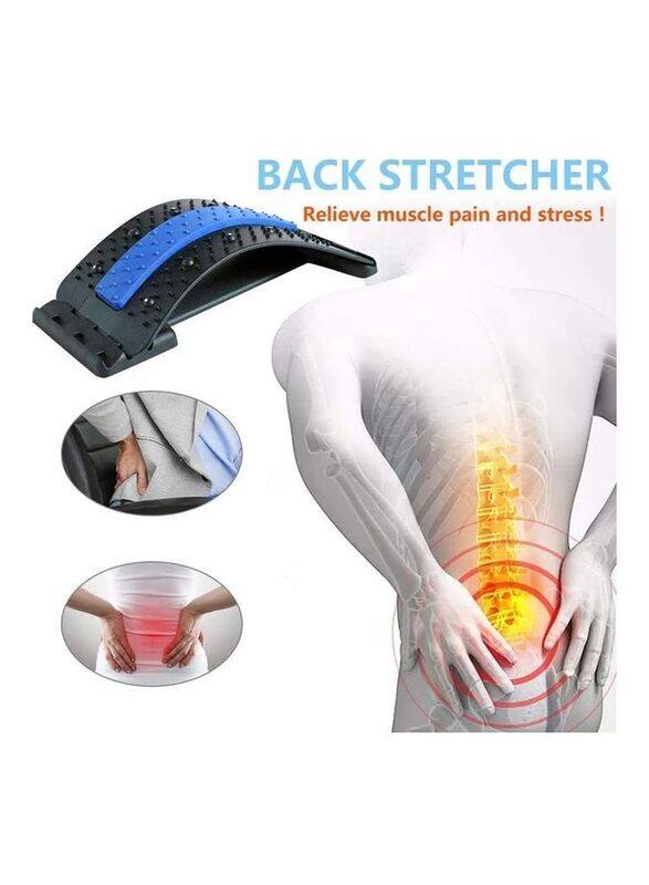 

XiuWoo Back Stretcher with Acupressure Points, T26, Black/Blue