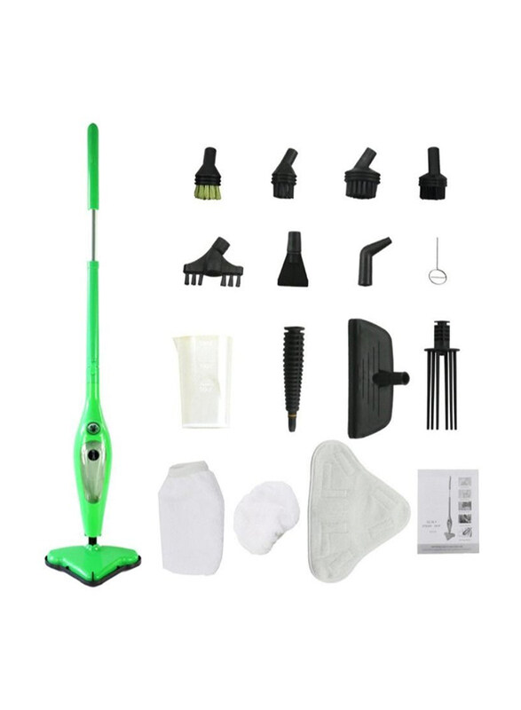 

H2O X5 Electric Steam Mop, Green/Clear