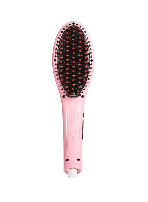 

Generic Hair Straightening Brush, Pink/Black