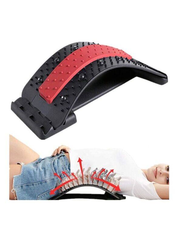 

XiuWoo Back Stretcher with Acupressure Points, T21, Black/Red