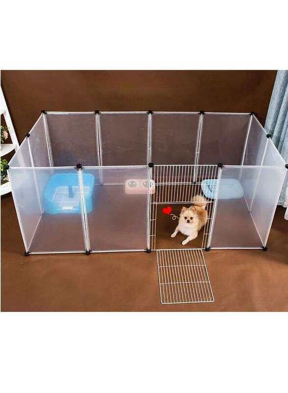 

Generic Diy Home Plastic Anti-skip Pet Cage, Large, Transparent