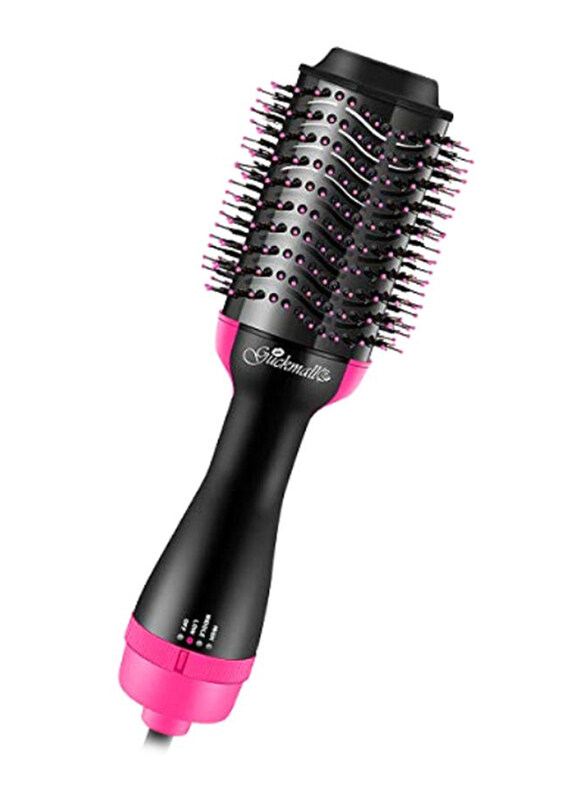 

One Step 4-In-1 Electric Styler Hair Straightener, Black/Pink